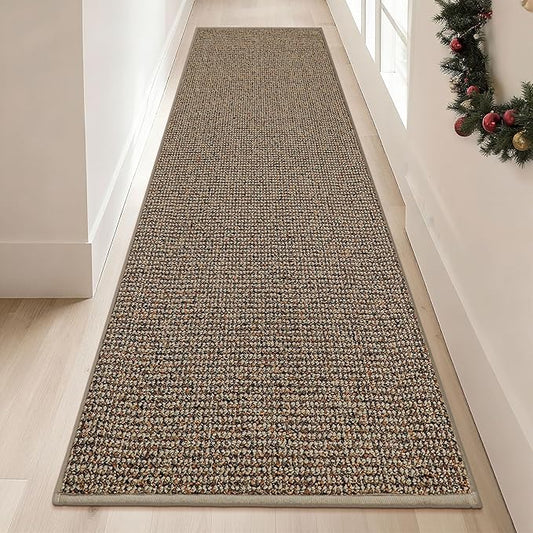 BEQHAUSE Hallway Runner Rugs 2x8, Hallway Rug Non-Slip Washable(Rolled-Up NO Creases), Runner Rug Absorbent Stain Resistant Hall Rug Carpet Runner, Entryway Rugs Floor Mat Laundry Room Rugs, Taupe