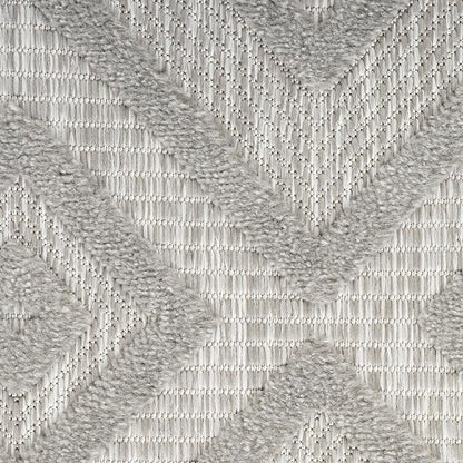 Nourison Home Versatile Silver Grey 9' x 12' Area Rug - Easy Clean, Non Shedding, Bed Room, Living Room, Dining Room, Kitchen (9' x 12')