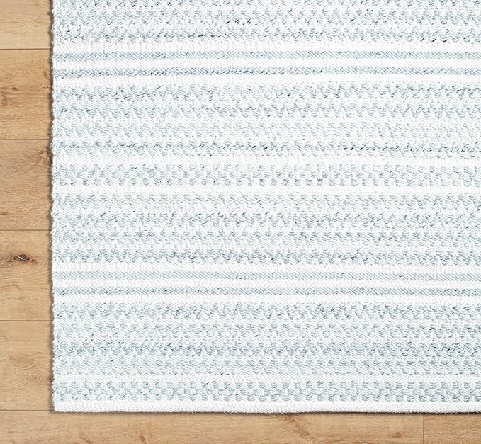 Mark&Day Wool Rugs, 2x8 Precious Solid and Border Cream/Black Runner Area Rug, Cream Black Carpet for Hallway, Kitchen, Bedroom or Living Room (2'6" x 8' Runner)