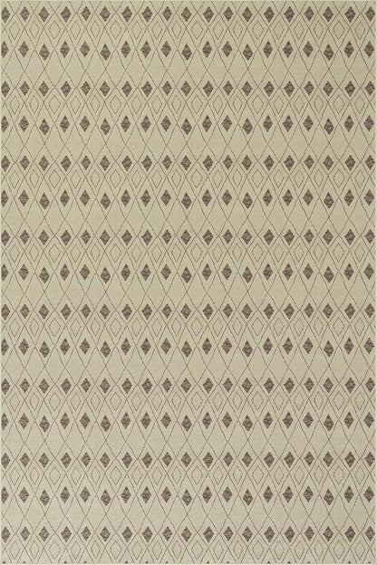 Dash & Albert Chandler Tan Machine Washable Rug, 8.5 X 11.5 Feet, Tan Geometric Pattern