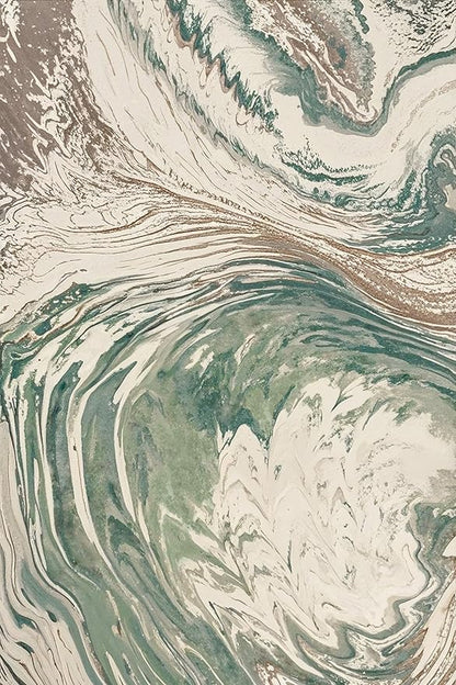 Ciicool Modern Abstract Area Rug 2x3 Washable Small Soft Entryway Rugs, Green Non-Slip Low Pile Throw Swirl Entry Rug, Foldable Kitchen Bathroom Rugs Floor Carpet for Entrance Bedroom Indoor Doormat