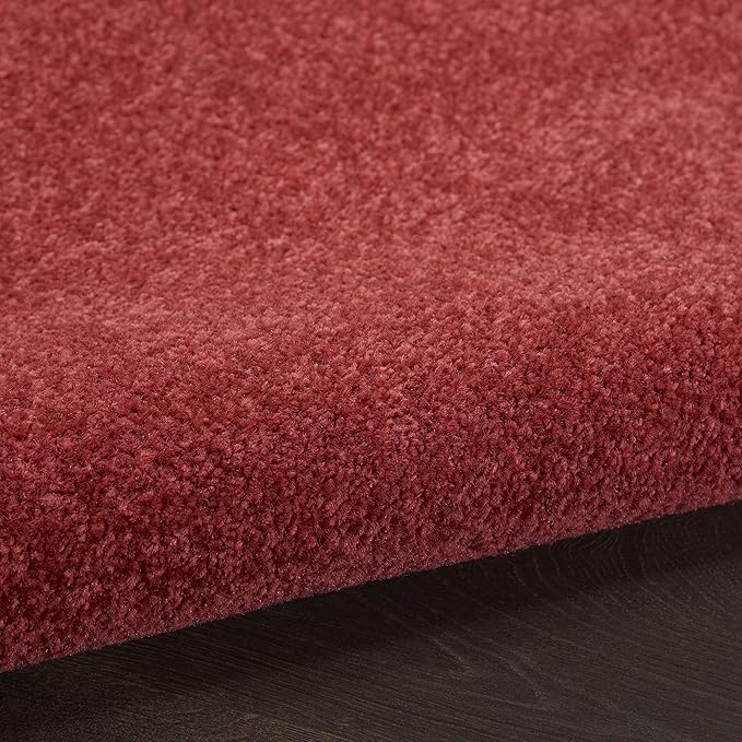 Nourison Home Nourison Essentials Brick Red 9' x Square Area Rug - Easy Clean, Non Shedding, Bed Room, Living Room, Dining Room, Kitchen (9' x Square)