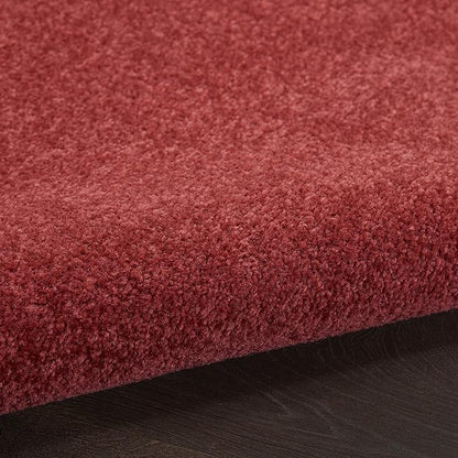 Nourison Home Nourison Essentials Brick Red 2'2" x 20' Area Rug - Easy Clean, Non Shedding, Bed Room, Living Room, Dining Room, Kitchen (20' Runner)