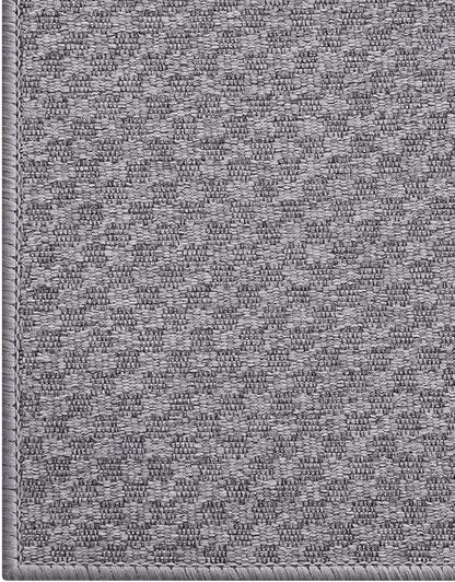 Color&Geometry Large Front Door Mat Indoor Entrance Non Slip Rubber Backed, 32"x48" Indoor Door Mats for Entryway, Dirt Trapper Double Doormat, Washable, Dark Grey (Rolled-up NO Creases)