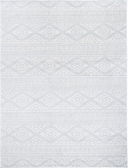 SAFAVIEH Area Rug 12x15 - Tulum Collection - Large - Light Grey & Ivory, Moroccan Boho Tribal Design, Non-Shedding & Easy to Clean, Ideal for Living Room, Bedroom, Dining Space (TUL272F)