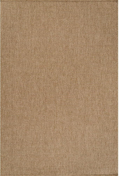CAMILSON Easy Jute Rug 8x10, Indoor Outdoor Natural Color Farmhouse Area Rugs for Living Room Patio and Kitchen Rug, Solid Boho Woven Design, Easy-Cleaning, Washable Outside Carpet Alfombras (8 x 10)
