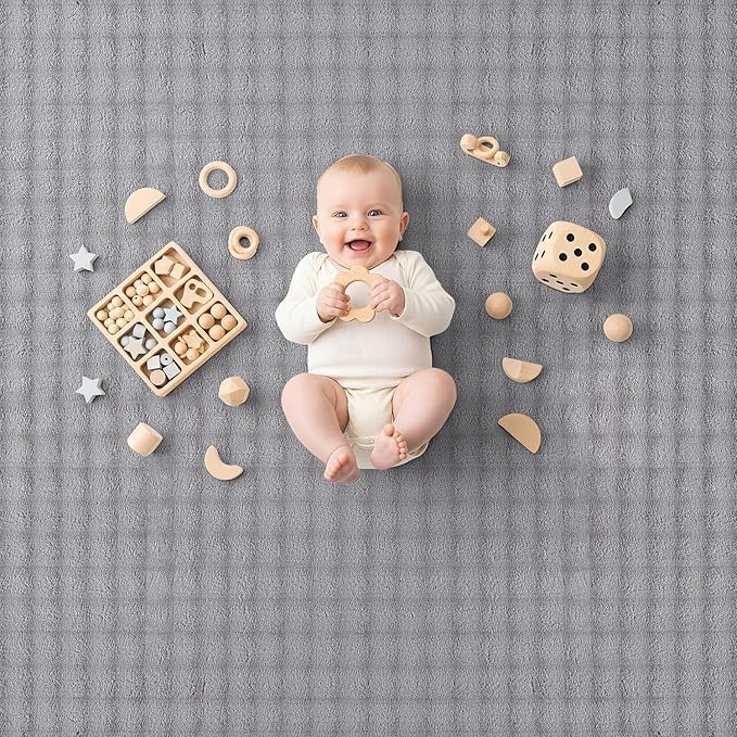 CAMILSON Modern Gray Non Slip Rug 3x5 Ultra Soft High Pile Area Rugs Non Skid Rubber Backing Durable & Easy to Clean Carpet for Living Room Bedroom Kids Room Indoor Use (3 x 5 Gray)