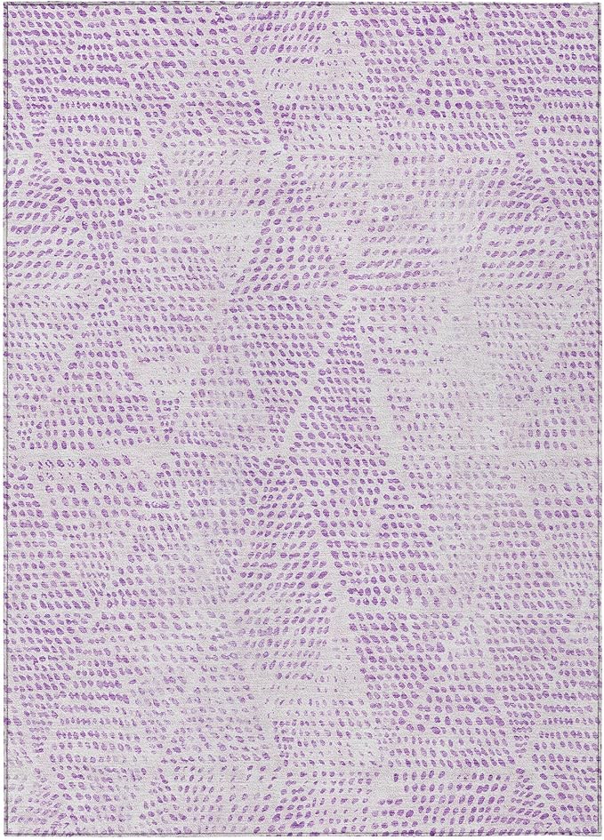 Addison Rugs Chantille ACN591 Purple 2'6" x 3'10" Indoor Outdoor Area Rug, Easy Clean, Machine Washable, Non Shedding, Bedroom, Living Room, Dining Room, Kitchen, Patio Rug