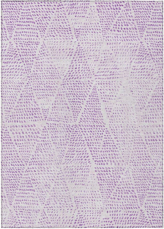 Addison Rugs Chantille ACN591 Purple 10' x 14' Indoor Outdoor Area Rug, Easy Clean, Machine Washable, Non Shedding, Bedroom, Living Room, Dining Room, Kitchen, Patio Rug