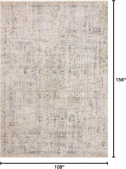 Loloi Amber Lewis Alie Collection ALE-02 Sand/Sky 9'-6'' x 13'-1'', .13'' Pile Height, Area Rug