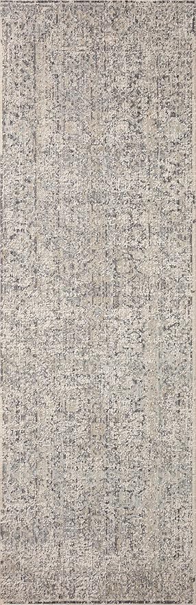 Loloi Amber Lewis Alie Collection ALE-01 Stone/Mist 2'-7'' x 12'-0'', .13'' Pile Height, Runner Rug