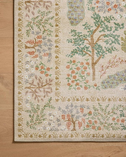 Loloi Rifle Paper Co. Canopy Collection CNP-05 Ivory 8'-6" x 11'-6" Area Rug