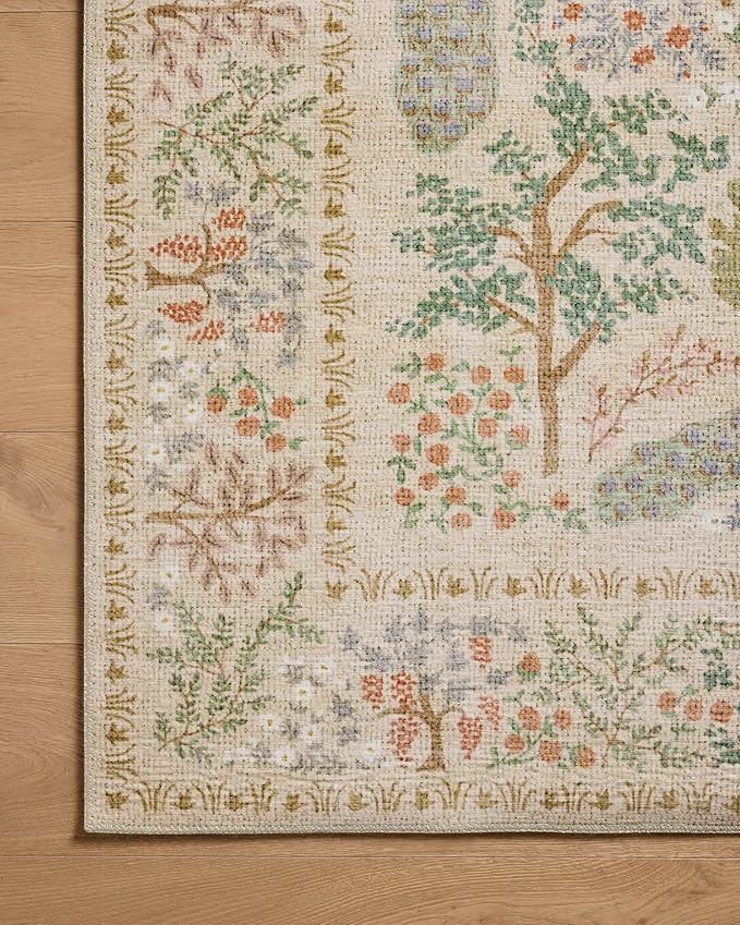Loloi Rifle Paper Co. Canopy Collection CNP-05 Ivory 6'-0" x 9'-0" Area Rug