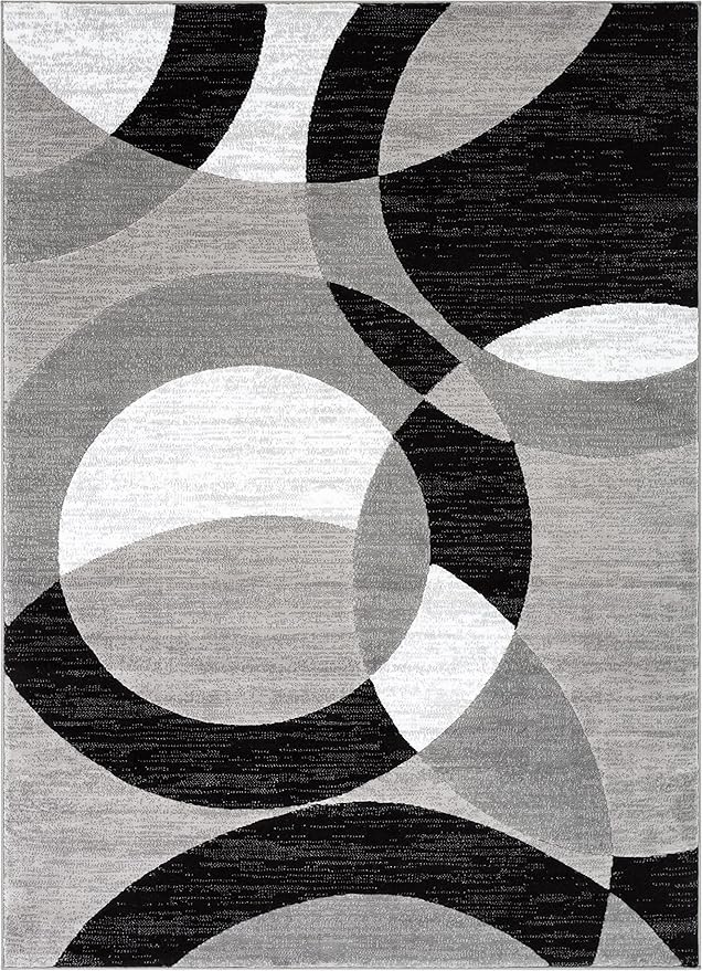 Well Woven Dulcet Bingo Grey Modern Geometric 2'7" x 3'11" Area Rug