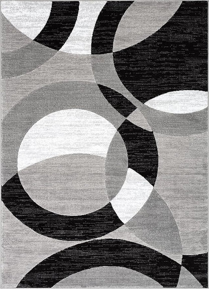 Well Woven Dulcet Bingo Grey Modern Geometric 2'7" x 3'11" Area Rug