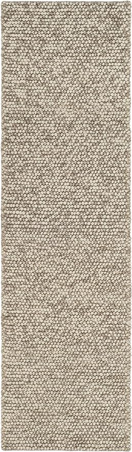 SAFAVIEH Natura Collection Runner Rug - 2' x 6', Beige, Handmade Wool Blend, Textured Design, Ideal for Hallway, Bedroom, Foyer (NAT620B)
