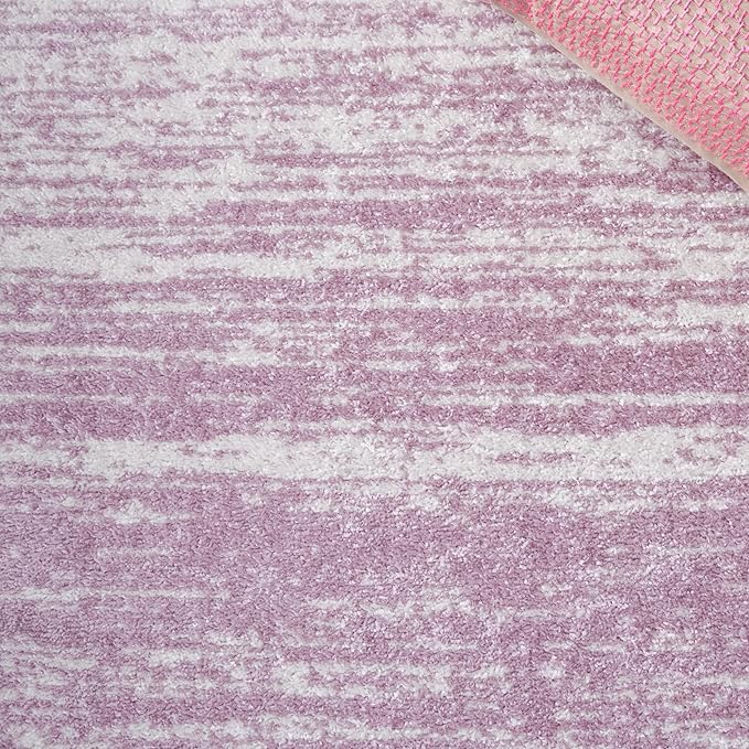 SAFAVIEH Adirondack Collection Area Rug - 8' Square, Cream & Purple, Modern Ombre Design, Non Shedding & Easy to Clean, Ideal for Living Room, Bedroom, Office, Dining Space (ADR113L)
