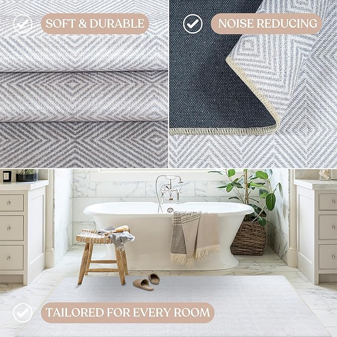 Oushak Rug, Turkish Vintage Floral Pastel Large Oversized Area Rugs for Living Room Dining Bedroom Kitchen Bathroom Nursery Runner Rugs (864CC, 2' x 3')