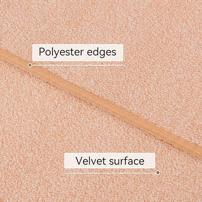 Runner Rug with Non Slip Rubber Backing, Washable Soft Floor Carpet for Kitchen, Hallway, Entryway Indoor, Bedroom, Laundry, Low Pile Area Rugs, Solid Color with Pointillism Style (Camel, 2' * 8')