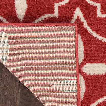 Nourison Home Nourison Essentials Brick Ivory 4' x 6' Area Rug - Easy Clean, Non Shedding, Bed Room, Living Room, Dining Room, Kitchen (4' x 6')