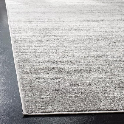 SAFAVIEH Adirondack Collection Runner Rug - 2' x 14', Ivory & Silver, Modern Ombre Design, Non Shedding & Easy to Clean, Ideal for Hallway, Foyer, Kitchen, Entryway, Bedroom (ADR113B)