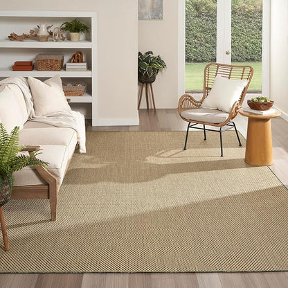 Nourison Home Courtyard 10' x 14' Green Fabric Area Rug