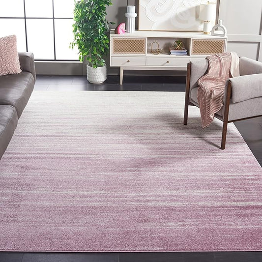SAFAVIEH Area Rug 10x14 - Adirondack Collection - Large - Cream & Purple, Modern Ombre Design, Non Shedding & Easy to Clean, Ideal for Living Room, Bedroom, Office, Dining Space (ADR113L)