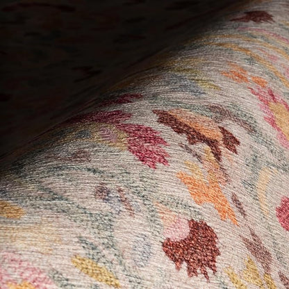 Dash & Albert INES Multi Machine Washable Rug, 2 X 3 Feet, Multicolored/Yellow Floral Pattern
