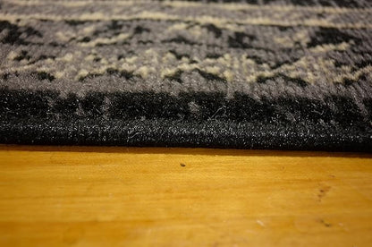 Unique Loom Taftan Collection Border Geometric Tribal Inspired Design Area Rug (2' 2 x 3' 0 Rectangular, Black/ Gray)