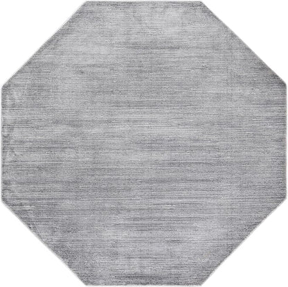 Unique Loom Finsbury Collection Area Rug - Kate (7' 10" Octagon, Gray/ Ivory)