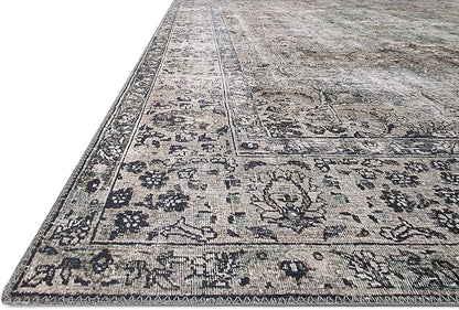 Loloi Layla Collection LAY-06 Taupe/Stone 2'-6" x 12'-0" .13" Thick Runner Rug, Soft, Durable, Vintage Inspired, Distressed, Low Pile, Non-Shedding, Easy Clean, Printed, Living Room Rug