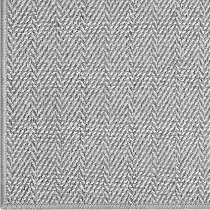 LUMI Ultra Thin Indoor Door Mat for Entrance 32"x48", Non Slip Entryway Mat, Low Profile Doormat, Unique Herringbone Design Carpet for Inside, Patio, Porch, Gray