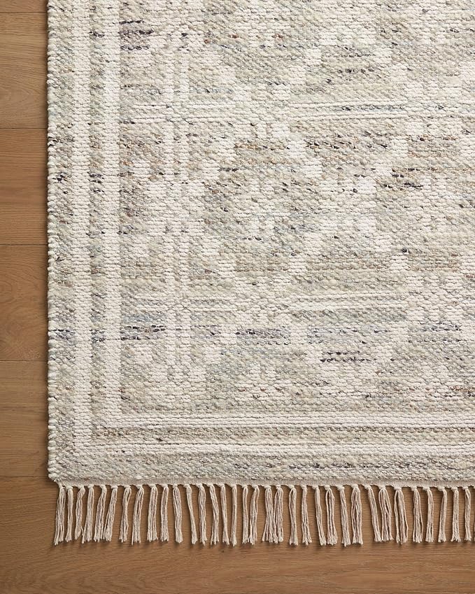 Loloi Angela Rose Rivers Collection RIV-02 Lagoon/Ivory 3'-6" x 5'-6" Reversible Accent Rug
