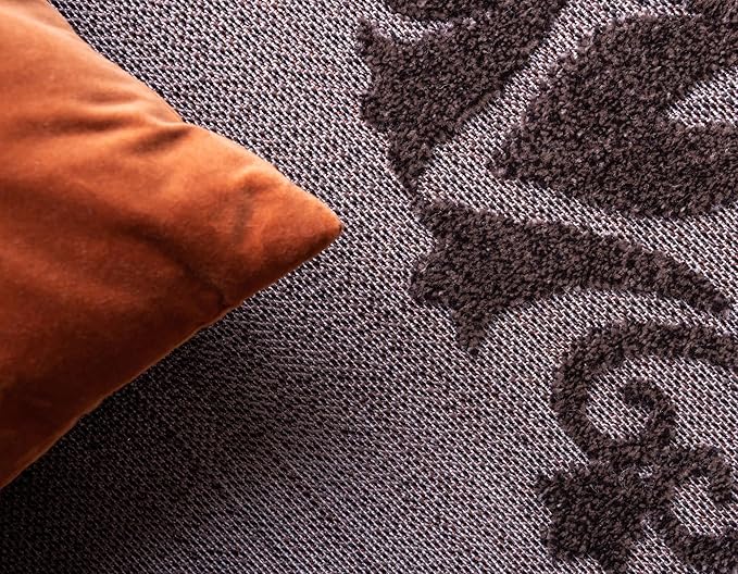 Unique Loom Outdoor Modern Collection Area Rug - Chicago (4' 1" x 6' 1" Rectangle, Brown/ Orange)