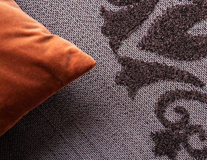 Unique Loom Outdoor Modern Collection Area Rug - Chicago (4' 1" x 6' 1" Rectangle, Brown/ Orange)