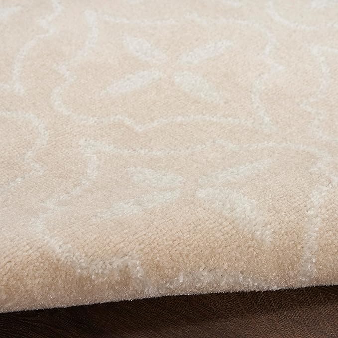 Nourison Home Nourison Essentials Ivory Beige 4' x 6' Area Rug - Easy Clean, Non Shedding, Bed Room, Living Room, Dining Room, Kitchen (4' x 6')