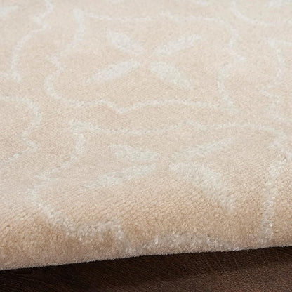 Nourison Home Nourison Essentials Ivory Beige 4' x 6' Area Rug - Easy Clean, Non Shedding, Bed Room, Living Room, Dining Room, Kitchen (4' x 6')
