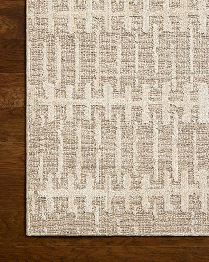 Loloi Amber Lewis Bexley Collection BEX-02 Taupe/Natural 11'-6" x 15' Area Rug Neutral, Textured, Living, Bedroom, Dining, Carpet