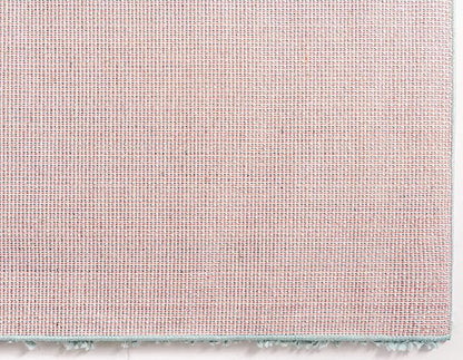 Unique Loom Davos Shag Collection Area Rug - Solid (7' 10" Square, Aqua)