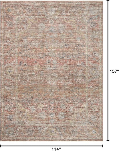 Loloi Magnolia Home by Joanna Gaines Millie Collection MIE-04 Sunset/Multi 9'-6" x 13'-1", .25" Pile Height, Area Rug
