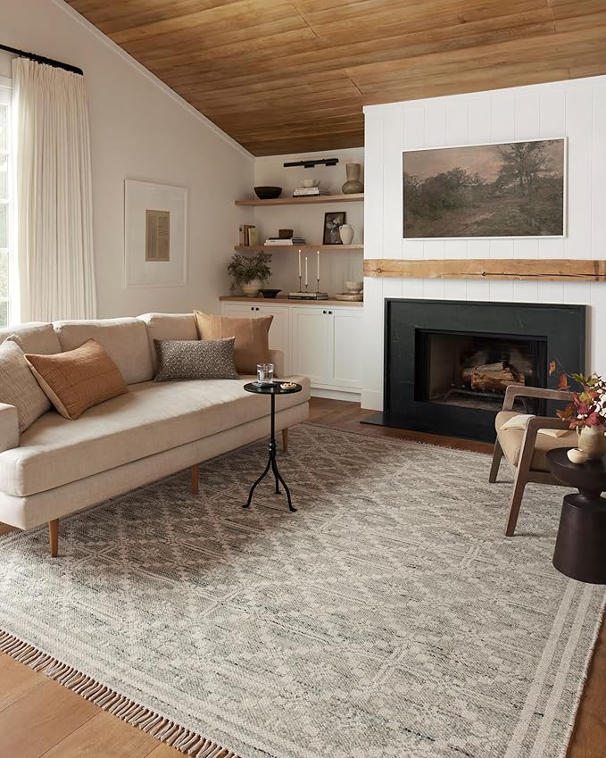 Loloi Angela Rose Rivers Collection RIV-02 Lagoon/Ivory 3'-6" x 5'-6" Reversible Accent Rug