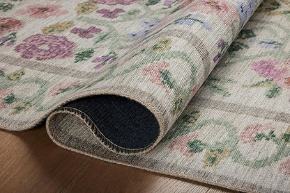 Loloi Rifle Paper Co. Rosa Collection RSA-01 Ivory 8'-4" x 11'-6" Area Rug
