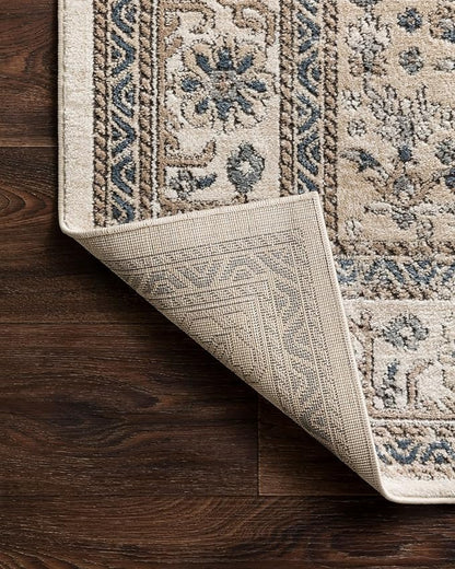Loloi Teagan Collection TEA-02 Oatmeal/Ivory 2'-8" x 10'-6" Runner Rug, Large, Soft Neutral Rug, High-Traffic for Living Room, Bedroom, Home Office, Dining Area