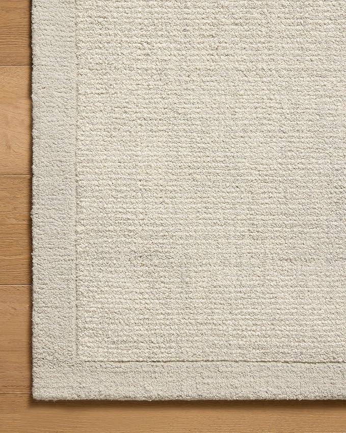 Loloi Magnolia Home by Joanna Gaines Henley Collection HNY-01 Ivory/Silver 2'-6" x 9'-6" Runner Rug