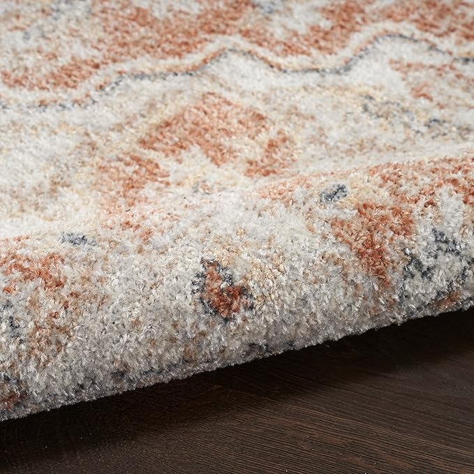 Nourison Home Astra Machine Washable Traditional Gold/Multicolor 9' x 12' Area Rug, Easy Clean, Non Shedding, Bed Room, Living Room, Dining Room, Kitchen (9x12)