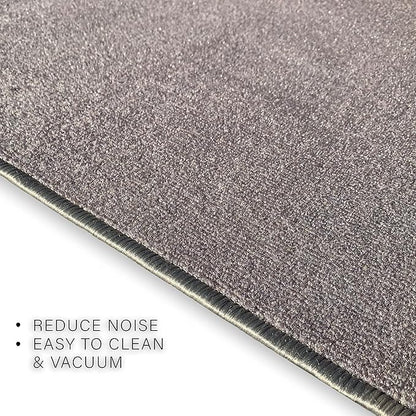 Custom Made Runner Rug Low Pile with Rubber Backing for Kitchen Foyer Hallway Entry Choose Your Length Size 26 Inch Wide Solid and Plain Grey Color (41 feet x 26 inch)