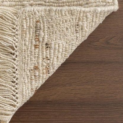 Rugs USA Juju Ivory/Grey, 8'6" x 11'6", Handmade, Diamond Trellis, Wool, Soft and Cozy, High Traffic, Stain Resistant, Easy Clean, Durable Area Rug for Bedroom, Living Room, Dining, Foyer, Entryway