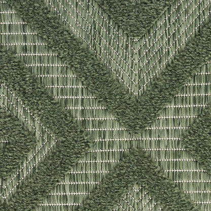 Nourison Home Versatile Green 4' x 6' Area Rug - Easy Clean, Non Shedding, Bed Room, Living Room, Dining Room, Kitchen (4' x 6')