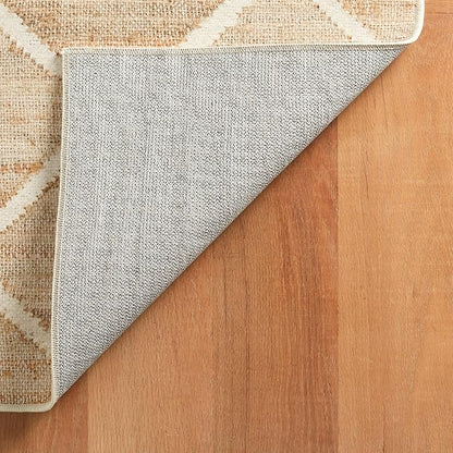 Dash & Albert Kali Natural Machine Washable Rug, 7.5 X 9.5 Feet, Tan Geometric Pattern