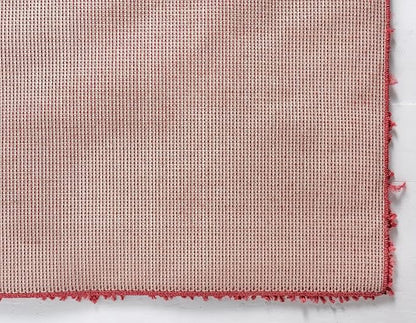 Unique Loom Davos Shag Collection Area Rug - Solid (2' 7" x 20' Runner, Poppy)
